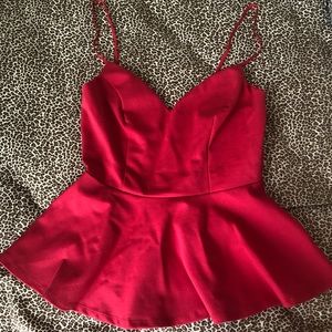 Royal red tank top ❤️